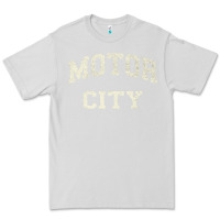 Dove Grey Classic Motor City Detroit Varsity Premium Tee - longCreatives