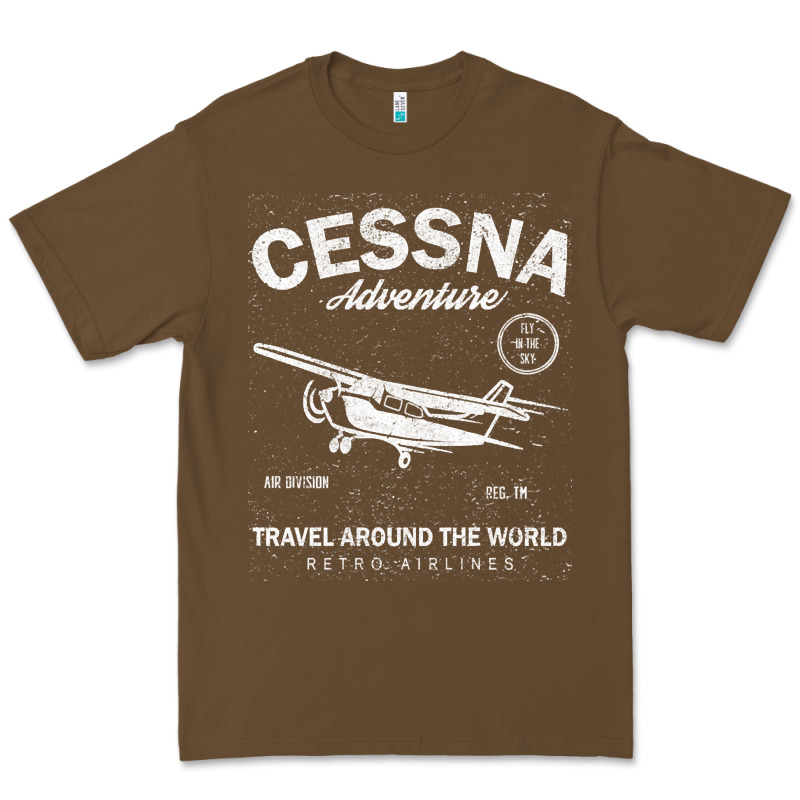 Cessna Distressed Premium Tee by longCreatives | Teevron