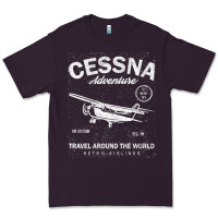 Plum cessna distressed Premium Tee - longCreatives