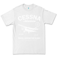 White cessna distressed Premium Tee - longCreatives