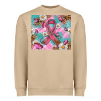 Mushroom Breast Cancer Ribbon Stethoscope Heavyweight Sweatshirt - Artiststas