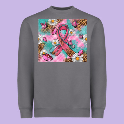 Breast Cancer Ribbon Stethoscope Heavyweight Sweatshirt Designed By Artiststas