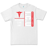 White ICU Registered Nurse Medical Intensive Care Unit Premium Tee - longCreatives