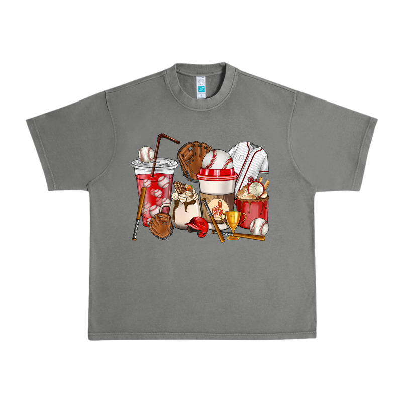 Baseball Coffee Cups Urban Heavy Tee by HowdyJamesFarm | Teevron