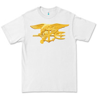 White Navy Seals badge Premium Tee - longCreatives