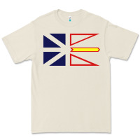 Bone Newfoundland and Labrador Flag - 3 Color Premium Tee - longCreatives