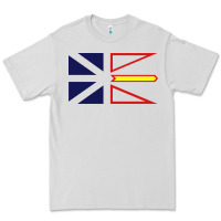 Dove Grey Newfoundland and Labrador Flag - 3 Color Premium Tee - longCreatives