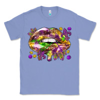 Colony Blue Mardi Gras lips Classic Tee - HowdyJamesFarm