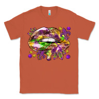 Copper Mardi Gras lips Classic Tee - HowdyJamesFarm