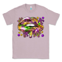 Lilac Mardi Gras lips Classic Tee - HowdyJamesFarm