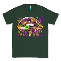Sports Green Mardi Gras lips Classic Tee - HowdyJamesFarm