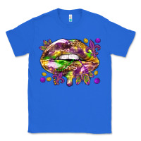 True Royal Mardi Gras lips Classic Tee - HowdyJamesFarm