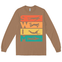 Toasted Coconut Retro Vintage Swimming Gift For Swimmers Long Sleeve Tee - longCreatives