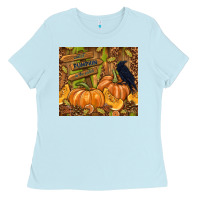 Baby Blue cutest pumpkin in the patch Ladies Tee - TumblerDesignByShophia