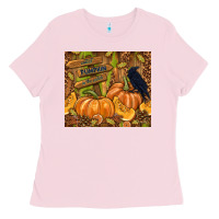 Bubblegum Pink cutest pumpkin in the patch Ladies Tee - TumblerDesignByShophia