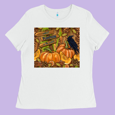 Cutest Pumpkin In The Patch Ladies Tee Designed By Tumblerdesignbyshophia
