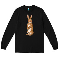 Black Bunny Easter Long Sleeve Tee - OliviaCreatesArt