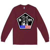 Burgundy 9-11 We Will Never Forget Long Sleeve Tee - longCreatives