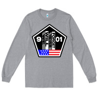 Heather Grey 9-11 We Will Never Forget Long Sleeve Tee - longCreatives