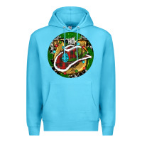 Ocean Blue Cowboy Christmas Premium Hoodie - RanaPortraitStore