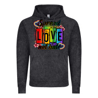 Vintage Black spread love not hate Vintage Hoodie - OliviaCreatesArt