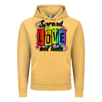 Vintage Mustard spread love not hate Vintage Hoodie - OliviaCreatesArt
