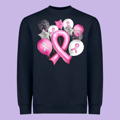 Balloons Cancer Ribbon Heavyweight Sweatshirt Designed By Artiststas
