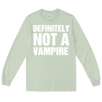 Matcha Definitely Not A Vampire merch Long Sleeve Tee - longCreatives