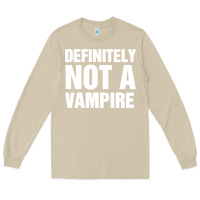 Mushroom Definitely Not A Vampire merch Long Sleeve Tee - longCreatives