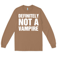 Toasted Coconut Definitely Not A Vampire merch Long Sleeve Tee - longCreatives