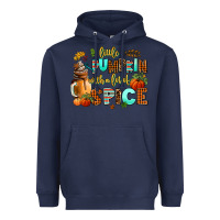 Navy little pumpkin with a lot of spice Heavyweight Hoodie - AdoDesignShop