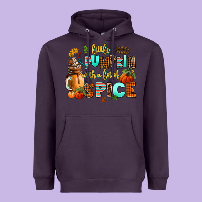 Little Pumpkin With A Lot Of Spice Heavyweight Hoodie Designed By Adodesignshop