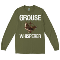 Army Green Ruffed Grouse Hunting Bird Spruce Grouse Long Sleeve Tee - longCreatives