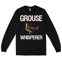 Black Ruffed Grouse Hunting Bird Spruce Grouse Long Sleeve Tee - longCreatives