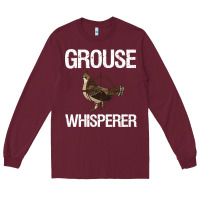 Burgundy Ruffed Grouse Hunting Bird Spruce Grouse Long Sleeve Tee - longCreatives