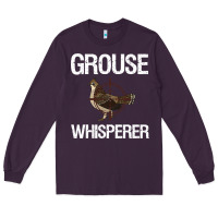 Plum Ruffed Grouse Hunting Bird Spruce Grouse Long Sleeve Tee - longCreatives