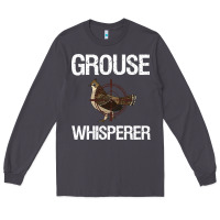 Smoke Ruffed Grouse Hunting Bird Spruce Grouse Long Sleeve Tee - longCreatives