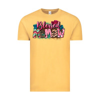 Vintage Mustard Blessed memaw Mother's Day Vintage Tee - CowGirlArtShop