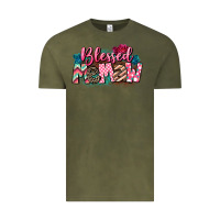 Vintage Olive Blessed memaw Mother's Day Vintage Tee - CowGirlArtShop