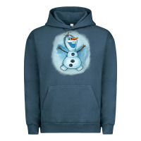 Pigment Midnight Navy olaf snowman Urban Hoodie - AdoDesignShop