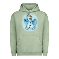 Pigment Oil Green olaf snowman Urban Hoodie - AdoDesignShop