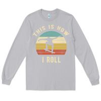 Moon Dust Skater - This Is How I Roll Retro Skateboard Gift Long Sleeve Tee - longCreatives