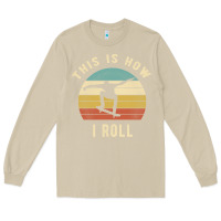 Mushroom Skater - This Is How I Roll Retro Skateboard Gift Long Sleeve Tee - longCreatives