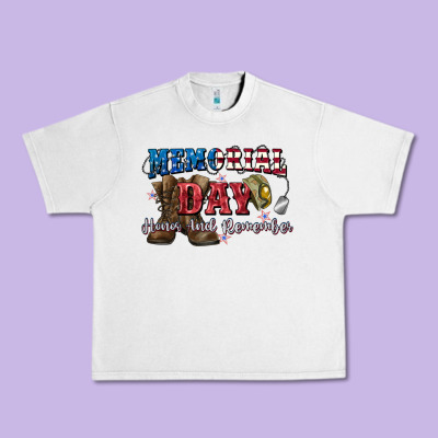 Memorial Day Honor Ans Remember Urban Heavy Tee Designed By Cowgirlartshop