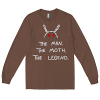 Chestnut The Man The Moth The Legend Mothman Long Sleeve Tee - longCreatives