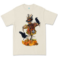 Bone Scarecrow with Pumpkin Premium Tee - texasbilliewilder