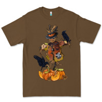 Cacao Scarecrow with Pumpkin Premium Tee - texasbilliewilder