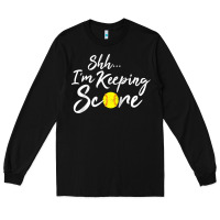 Black Scorekeeper Softball Team Scorebook Keeper Raglan Baseball Long Sleeve Tee - longCreatives