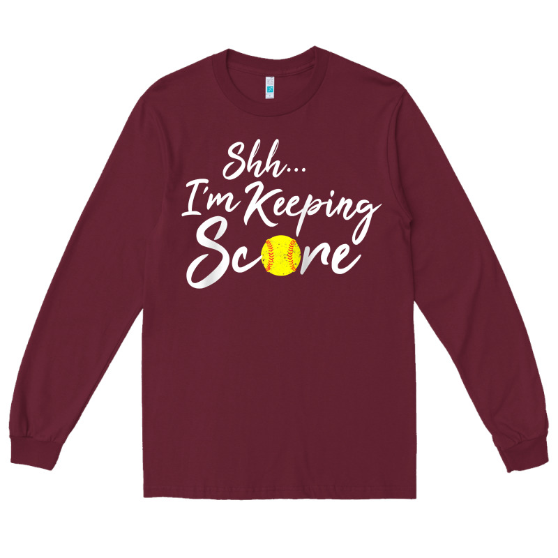 Scorekeeper Softball Team Scorebook Keeper Raglan Baseball Long Sleeve Tee by longCreatives | Teevron