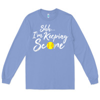 Colony Blue Scorekeeper Softball Team Scorebook Keeper Raglan Baseball Long Sleeve Tee - longCreatives